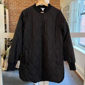Zella Quilted Long Puffer Jacket